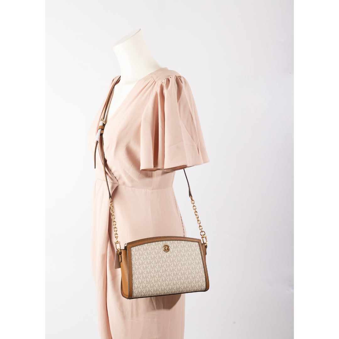 Michael Kors Chantal Signature Logo Messenger Bag