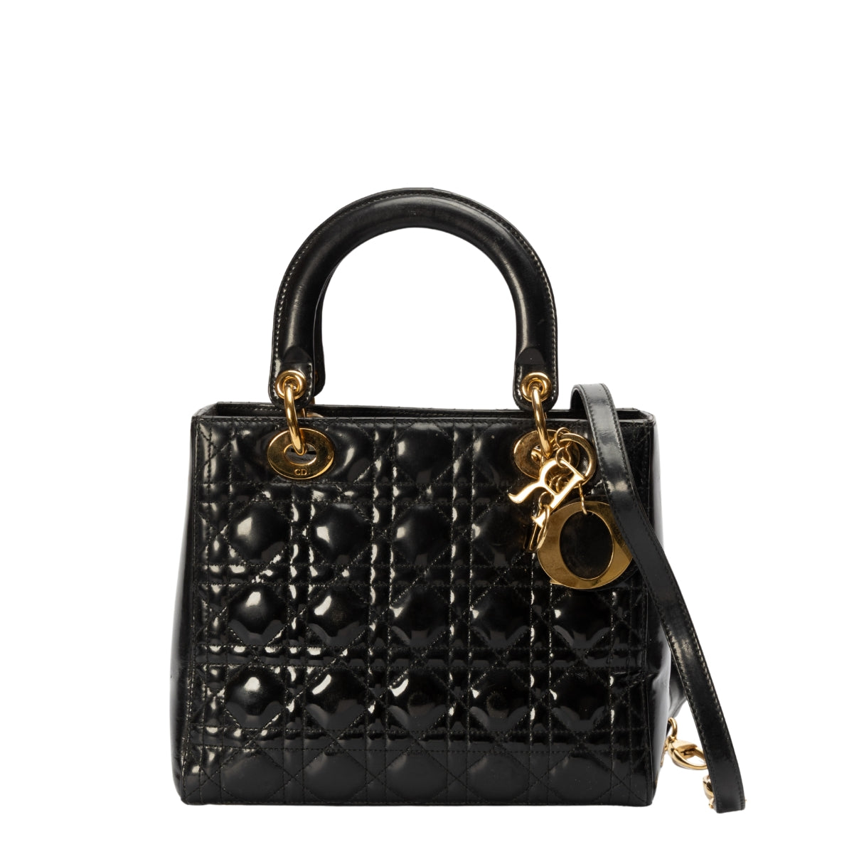 Dior Black Medium Lady Dior Bag