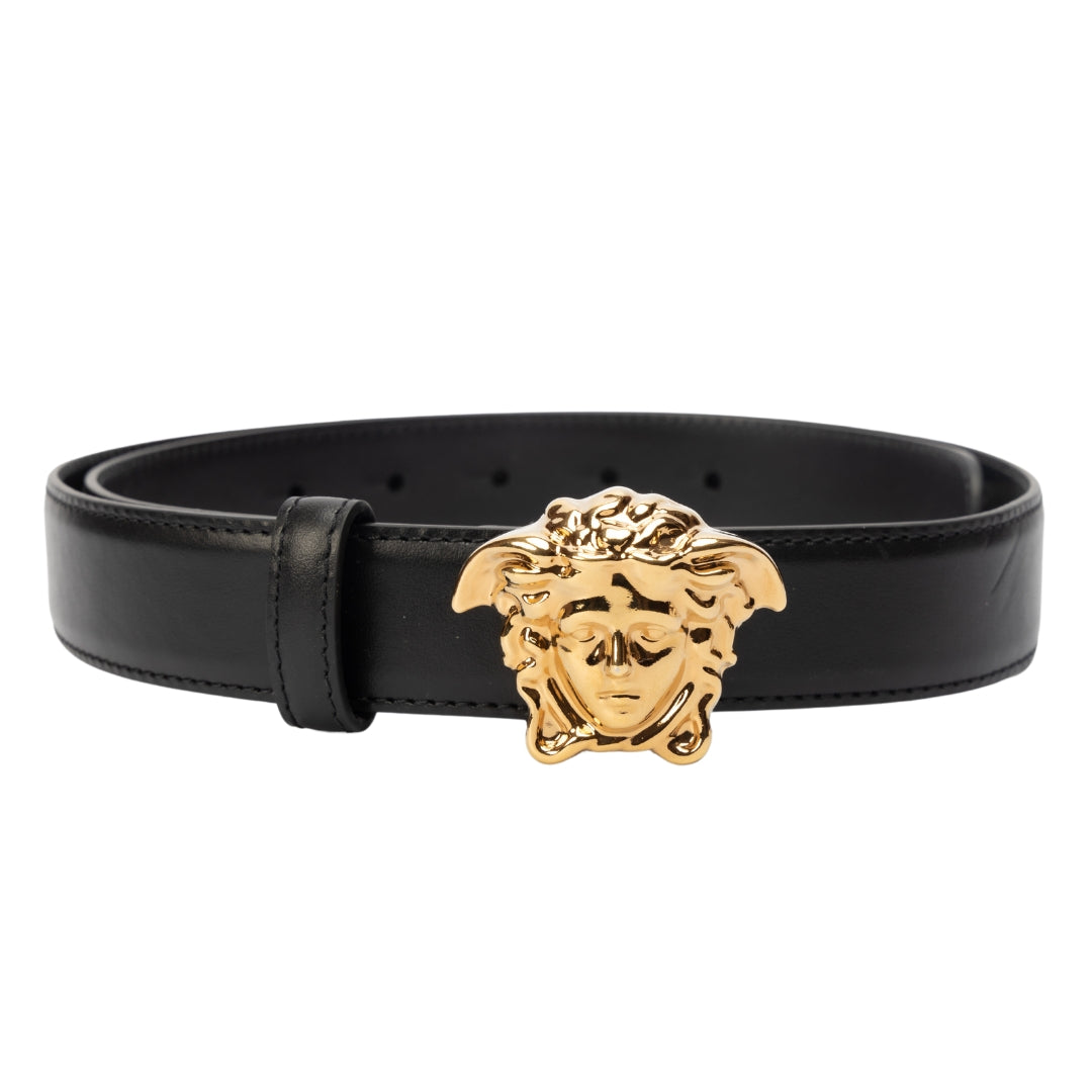 Versace La Medusa Leather Belt
