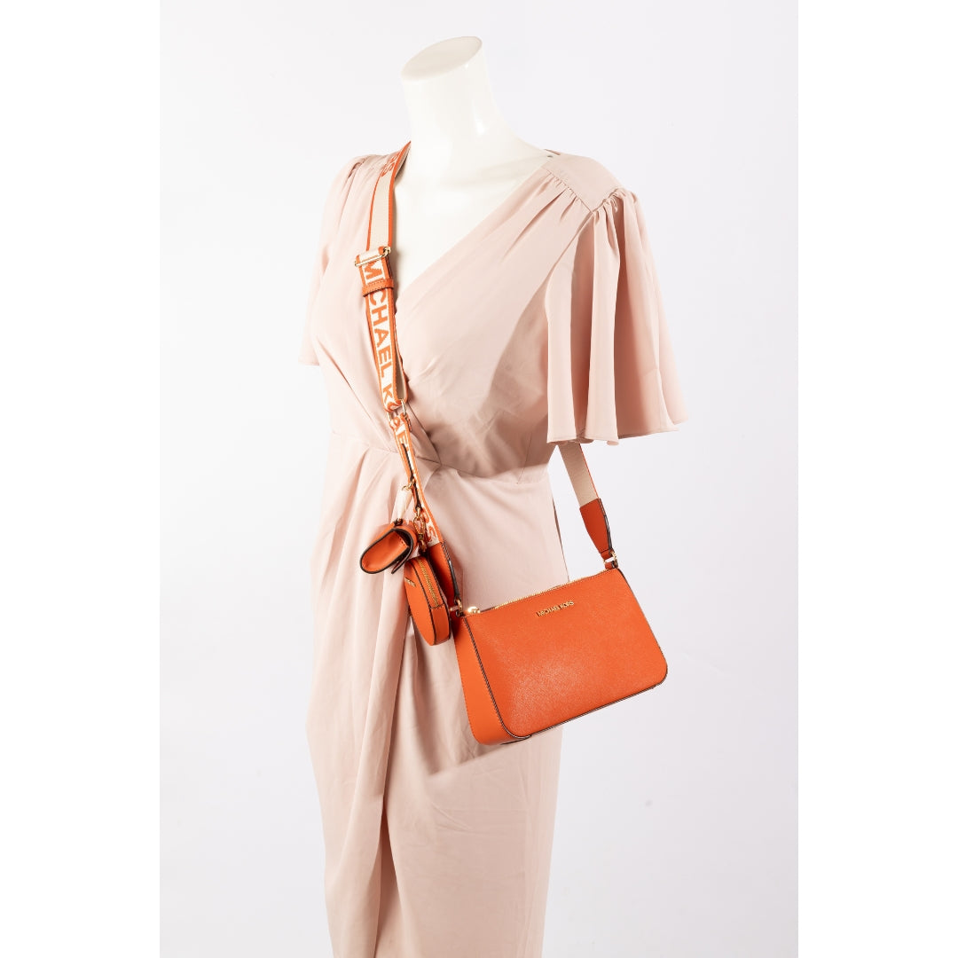 Michael Kors Jet Set Orange Crossbody Bag Airpods Pro Case
