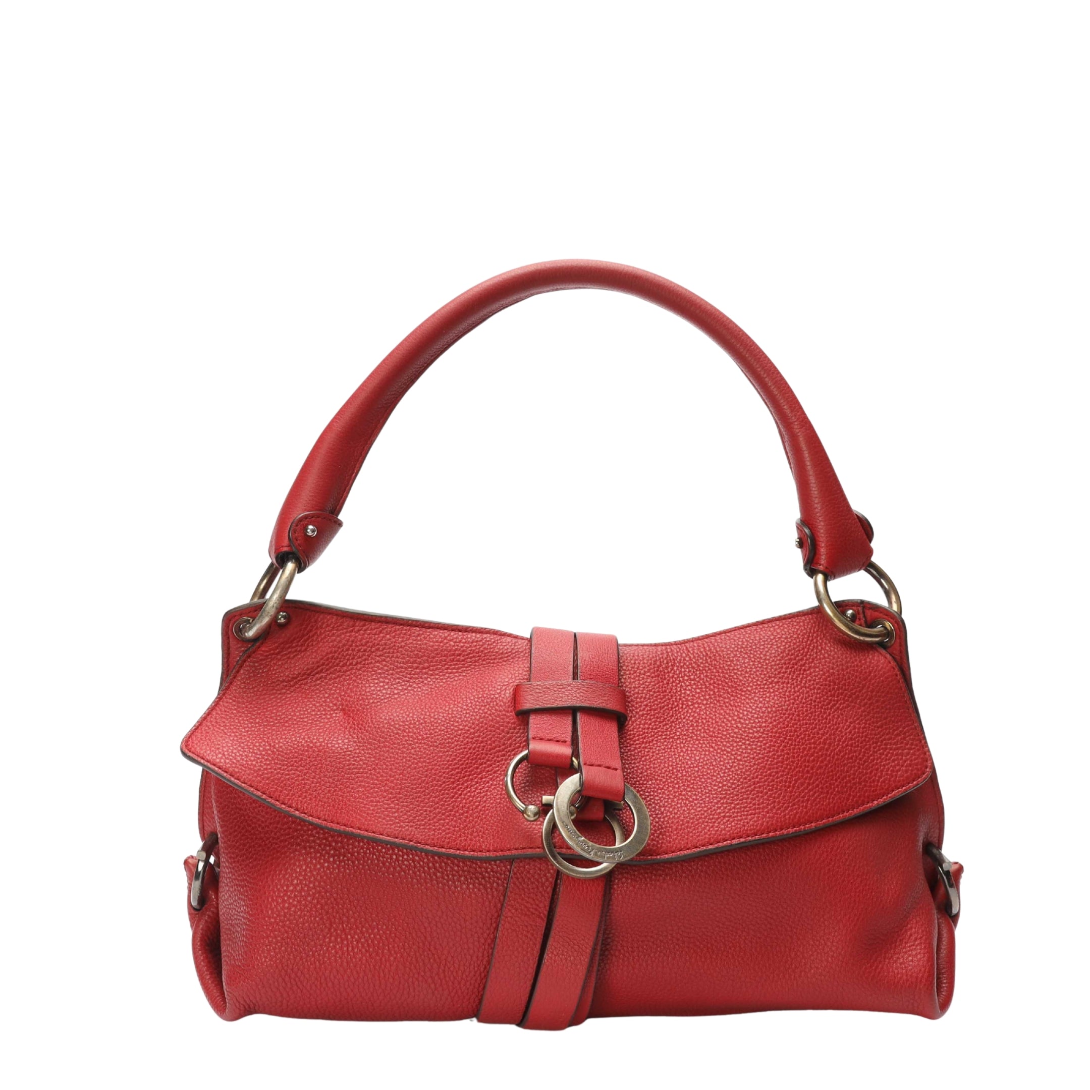 Salvatore Ferragamo Red G Mediterraneo Shoulder Bag