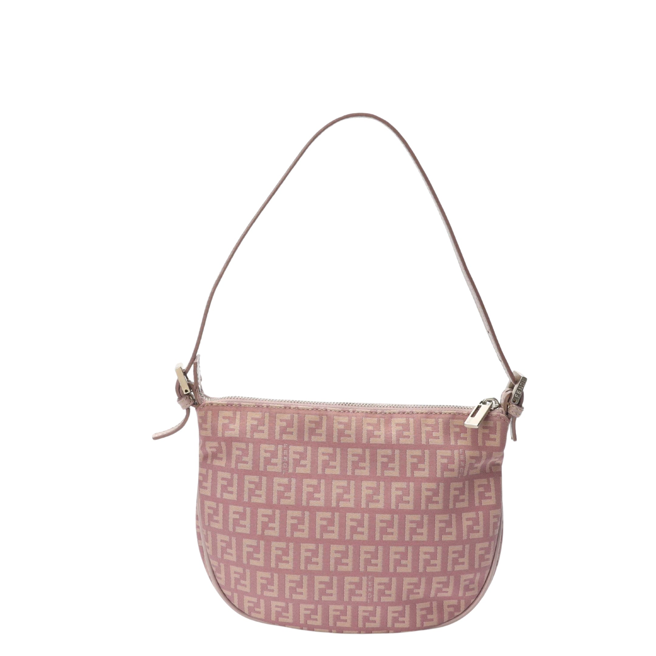 Fendi Pink FF Zucchino Vitello Pochette