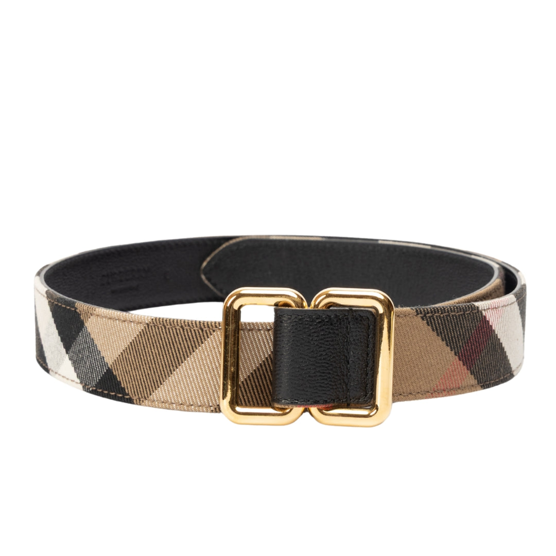 Burberry Check Reversible Belt