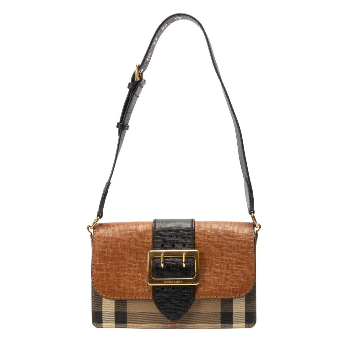 Burberry Madison Buckle Flap Shoulder Bag