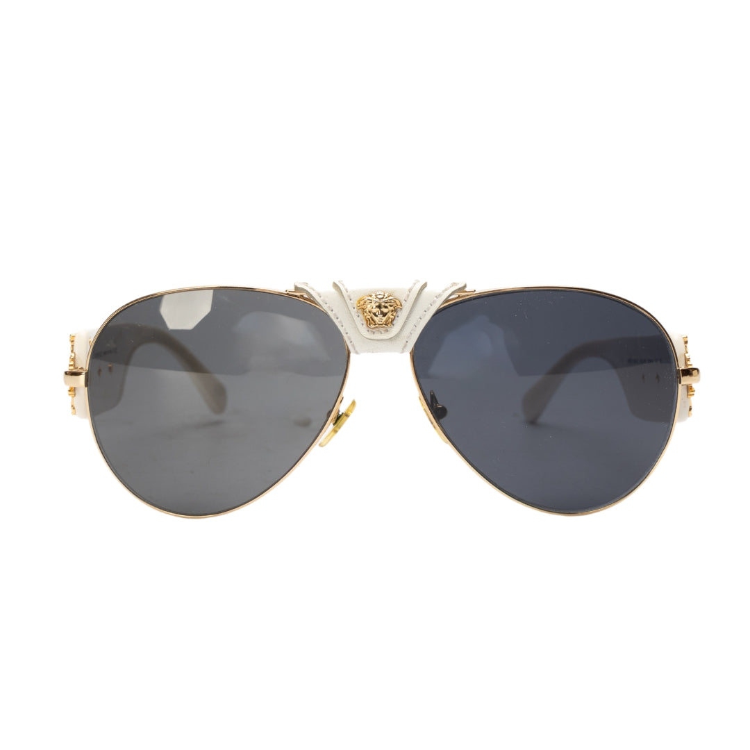 Versace Medusa Logo Pilot Sunglasses