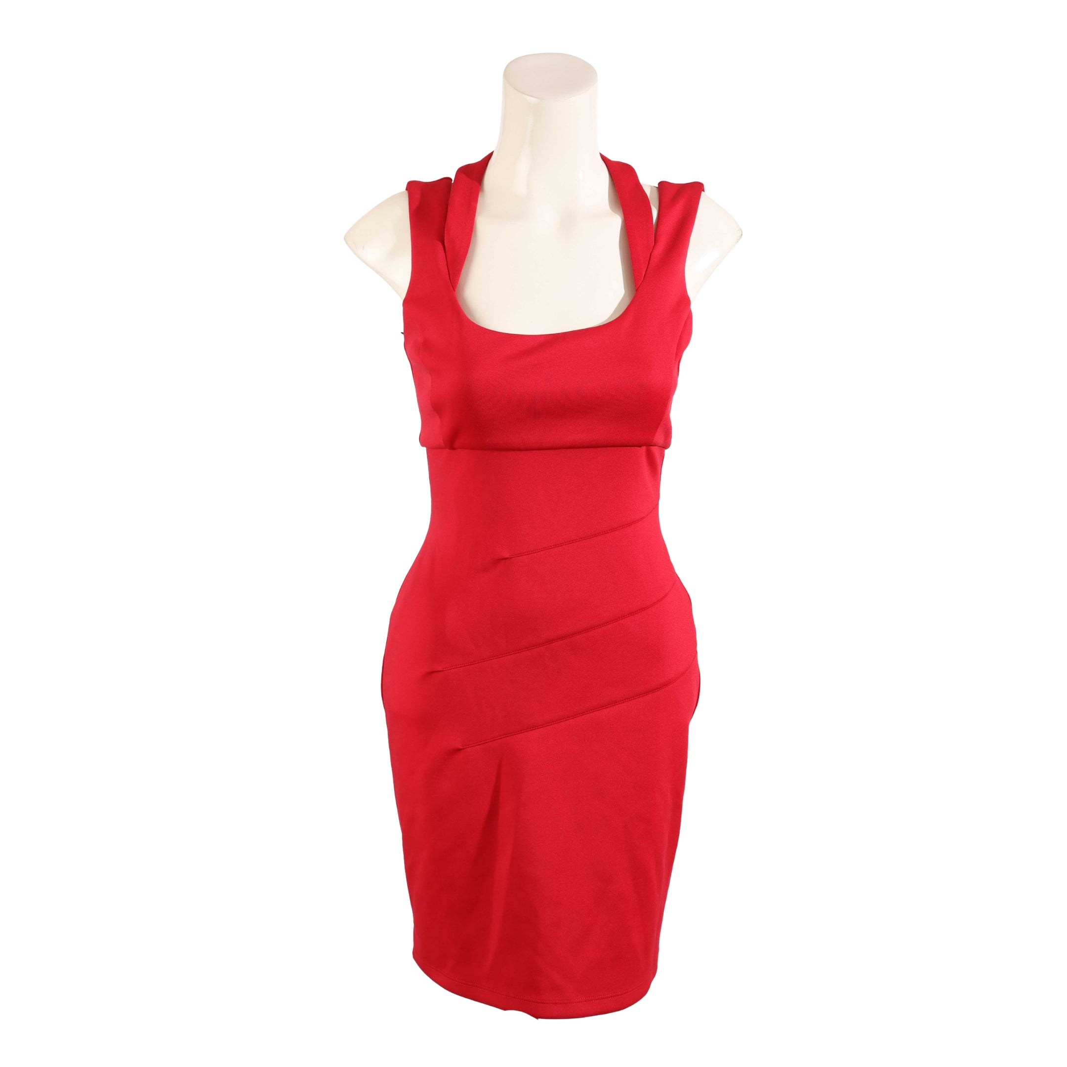 guess red bodycon dress GUESS Women's Red Bodycon Off- Shoulder Ruched Mini Dress XS