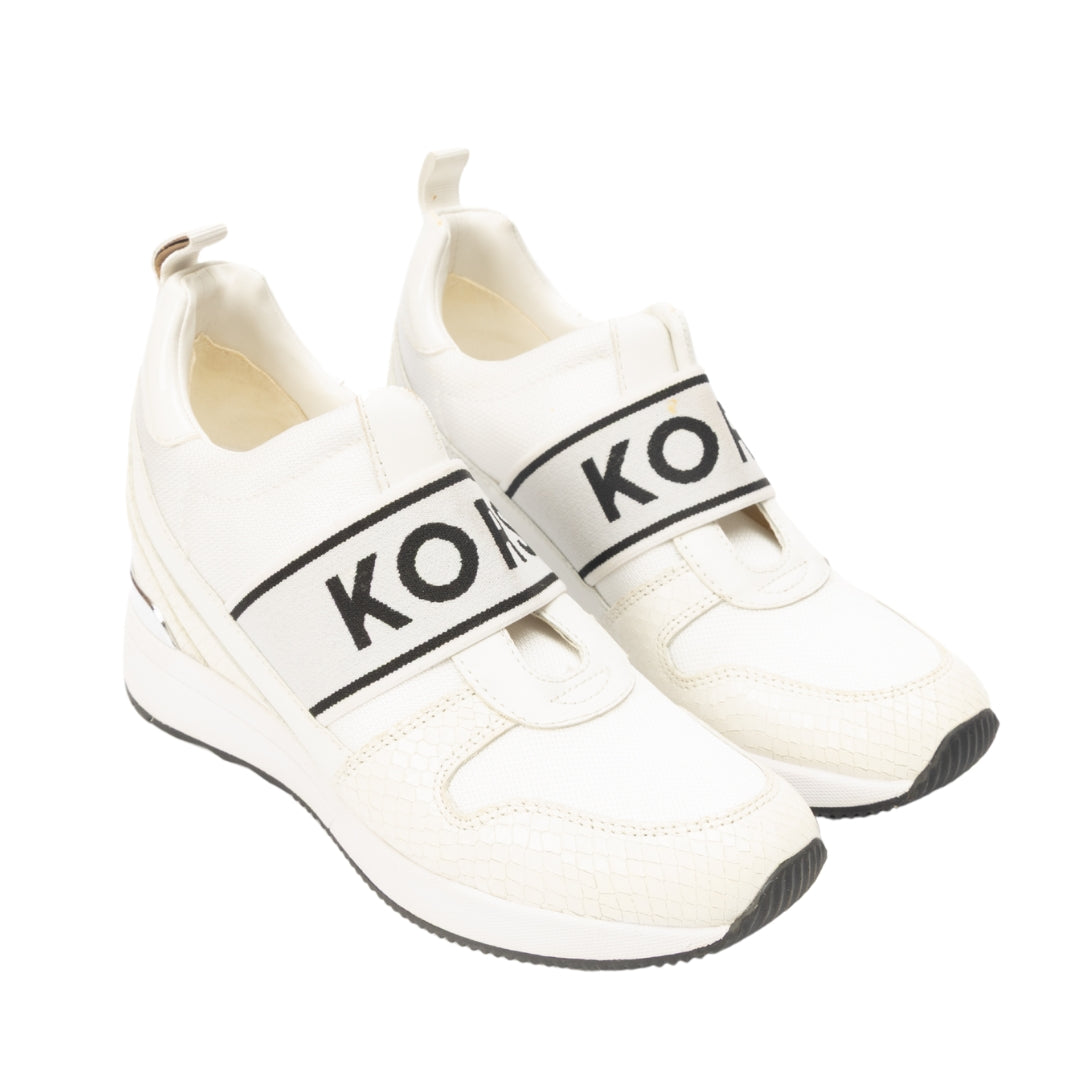 Michael Kors Maven Mixed Media Slip On Trainer