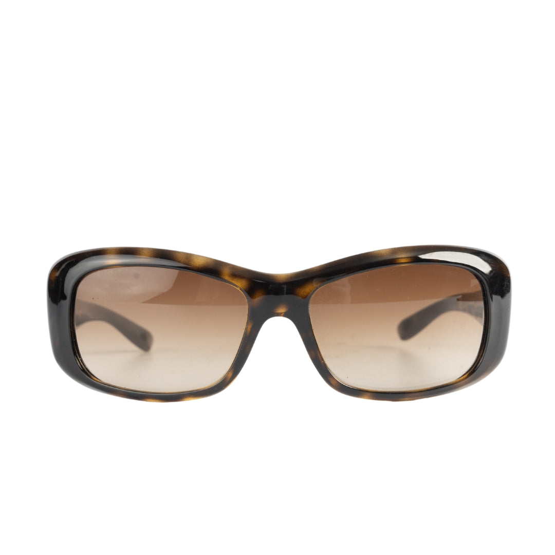 Prada Dark Tortoise Rectangular Sunglasses
