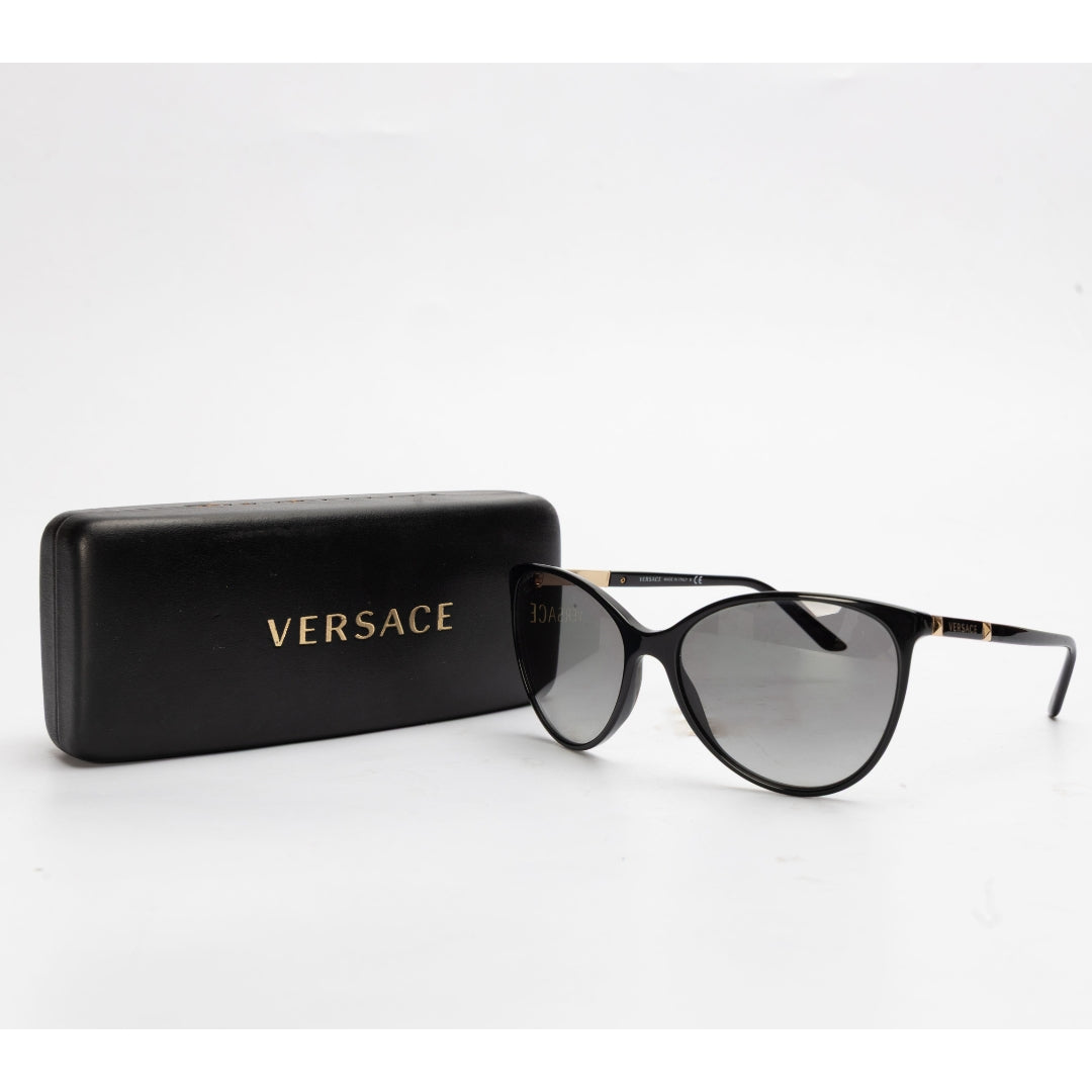 Versace Black Cat Eye Gradient Women Sunglasses