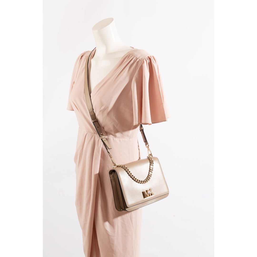 Michael Kors Beige Mott Crossbody Bag