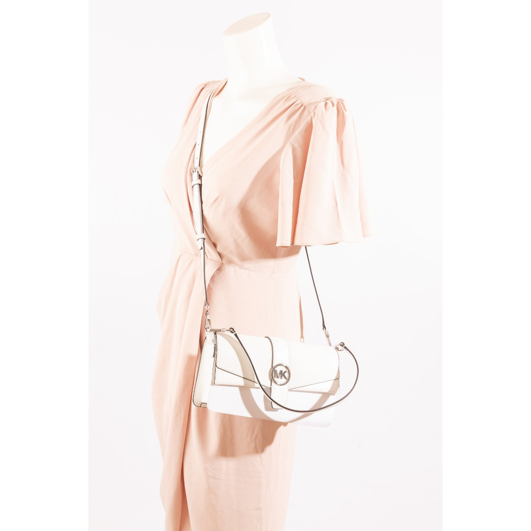 Michael Kors Greenwich White Convertible Shoulder Bag