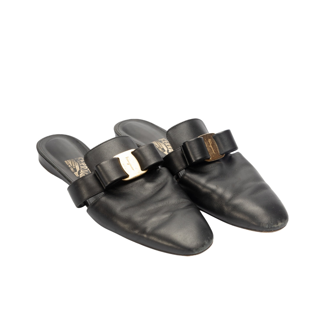 サンダル・ミュール FERRAGAMO BRIZA VARA BOW MULE Salvatore Ferragamo Briza Vara Bow Mule