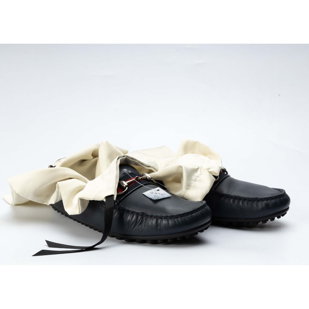 Gucci Horsebit Web Slip On Loafers