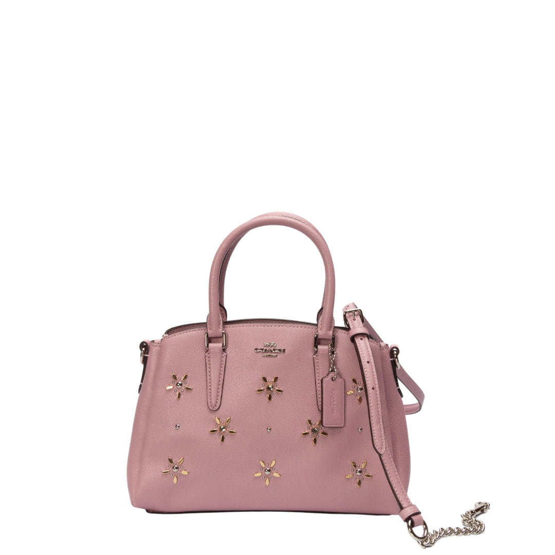 Coach Lillie Floral Studded Carryall Satchel