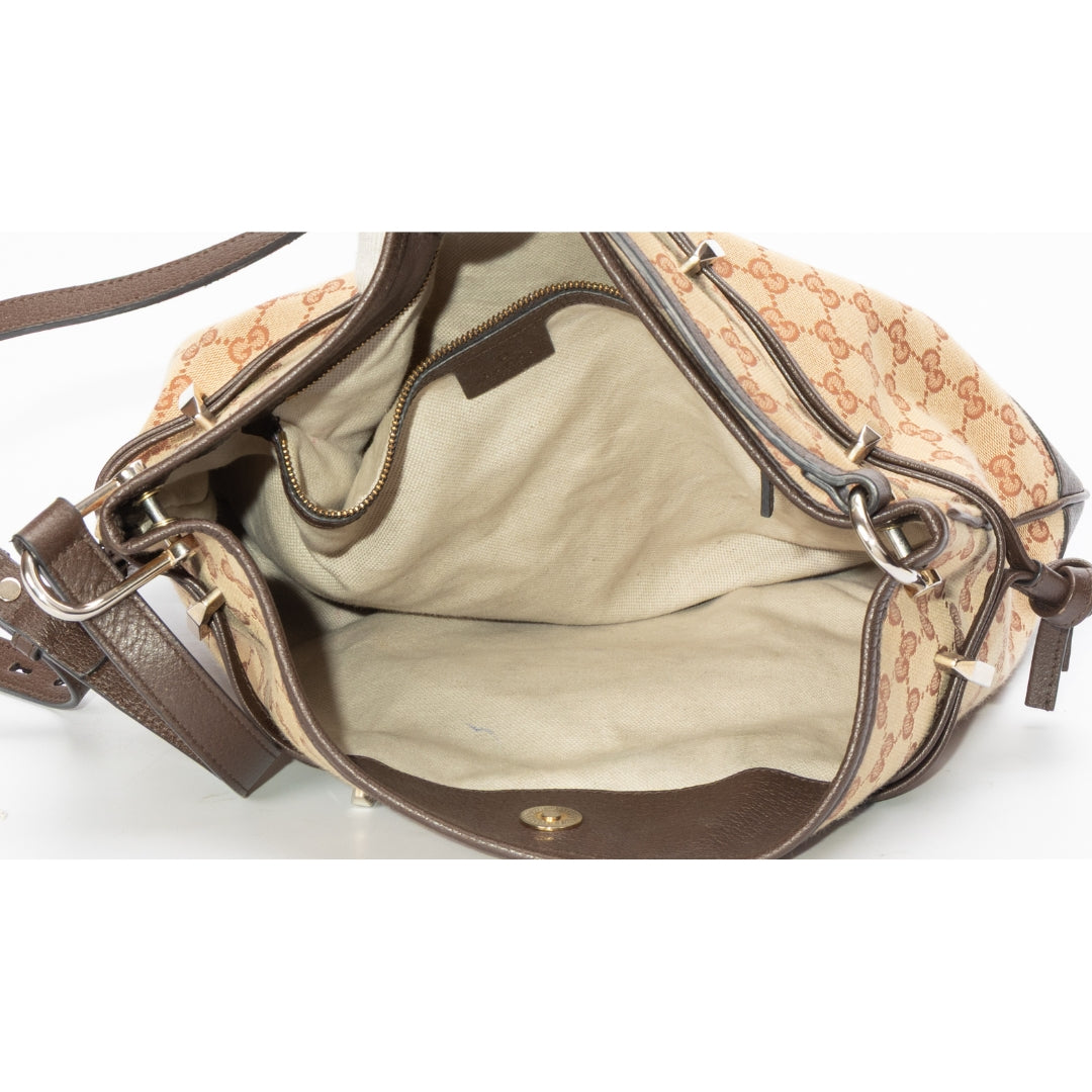 Gucci 1955 Horsebit GG-Jacquard Shoulder Bag