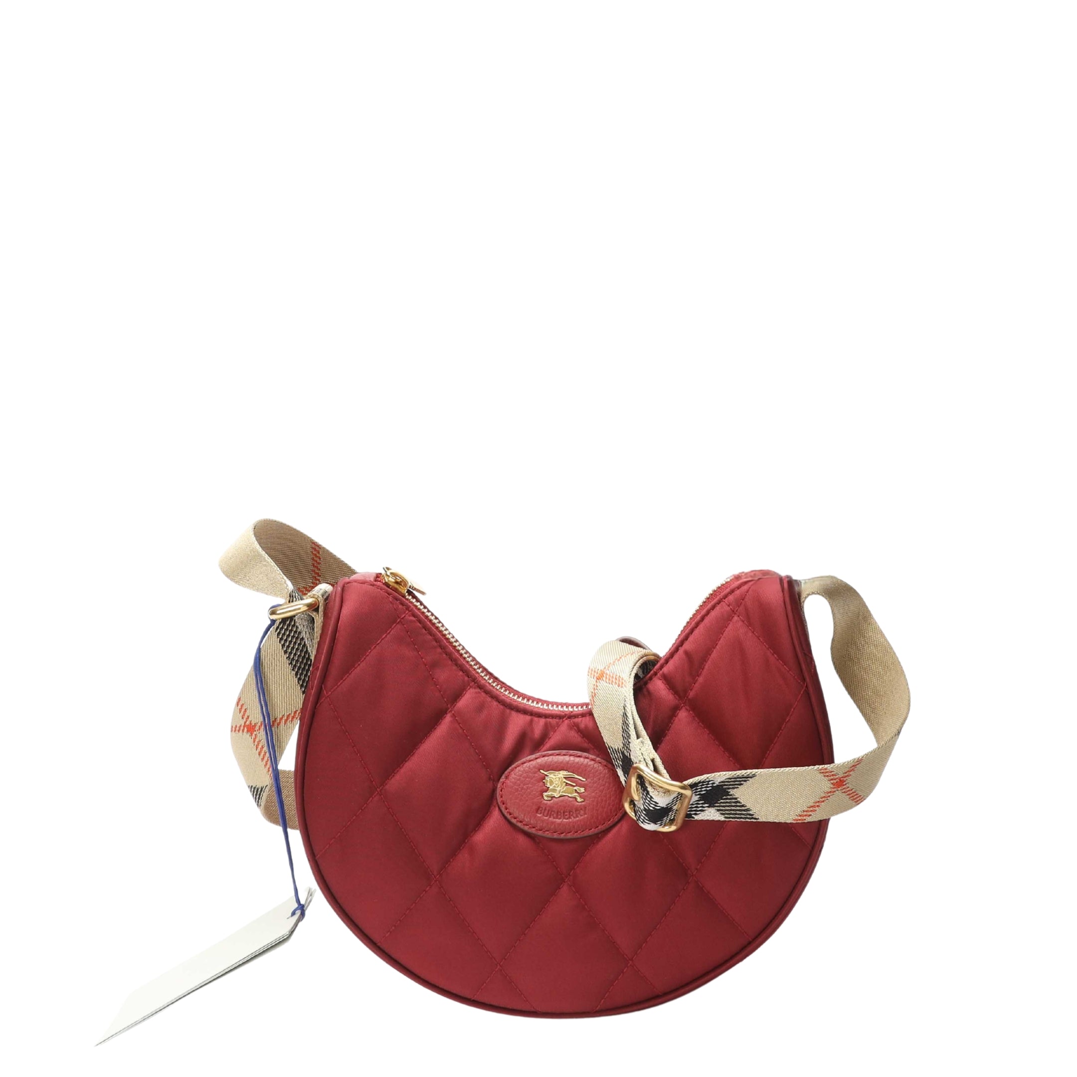 Burberry Red Horseshoe Crossbody Bag