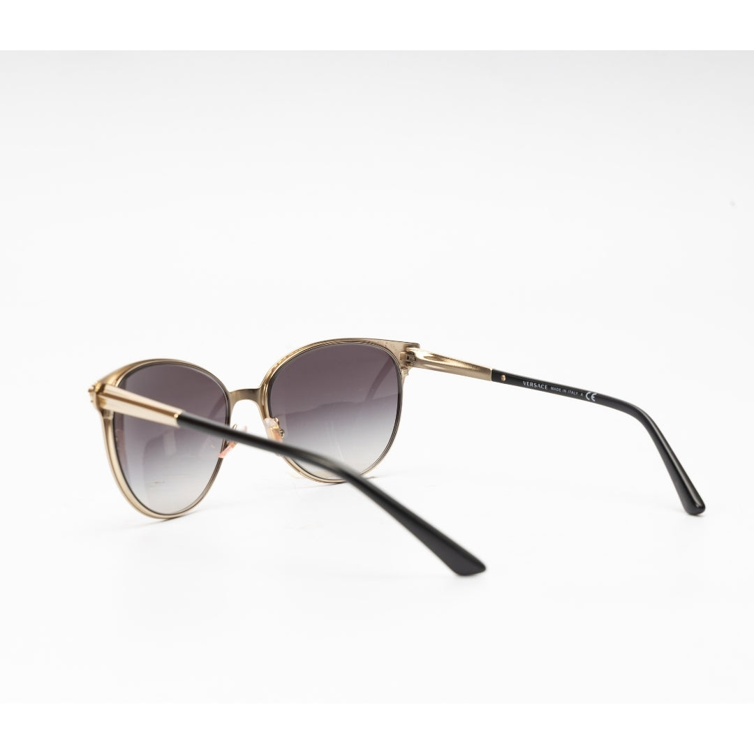 Versace Grey Oval Sunglasses for Women