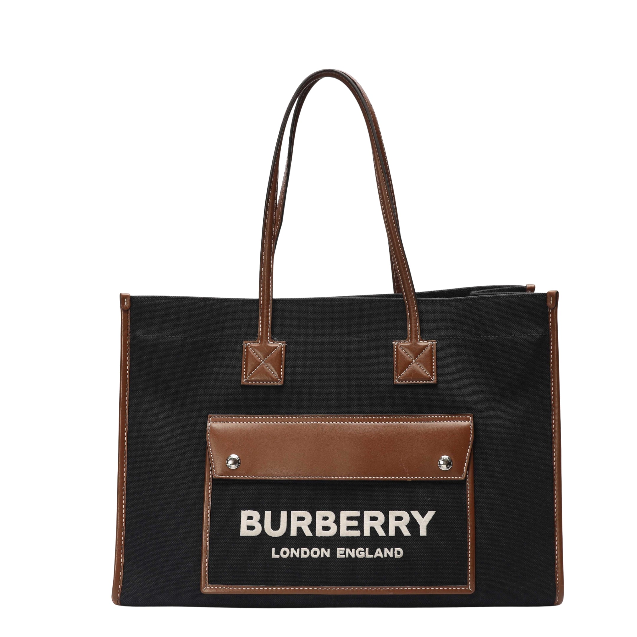 Burberry Black Freya Large Tote