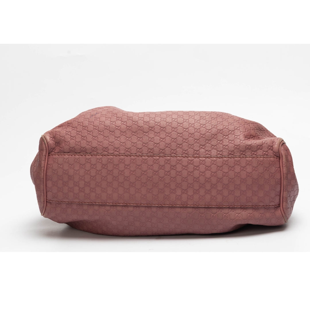 Gucci Pink Guccissima Leather Sukey Tote