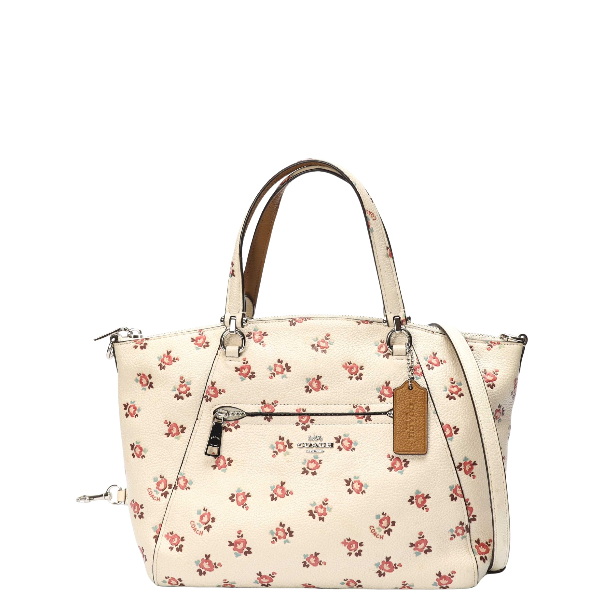 Coach Prairie Rose Print Satchel Crossbody Bag