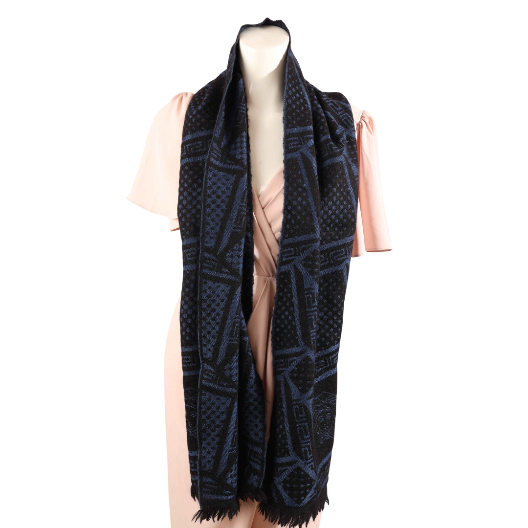 Versace Medusa Pattern Cahmere Scarf