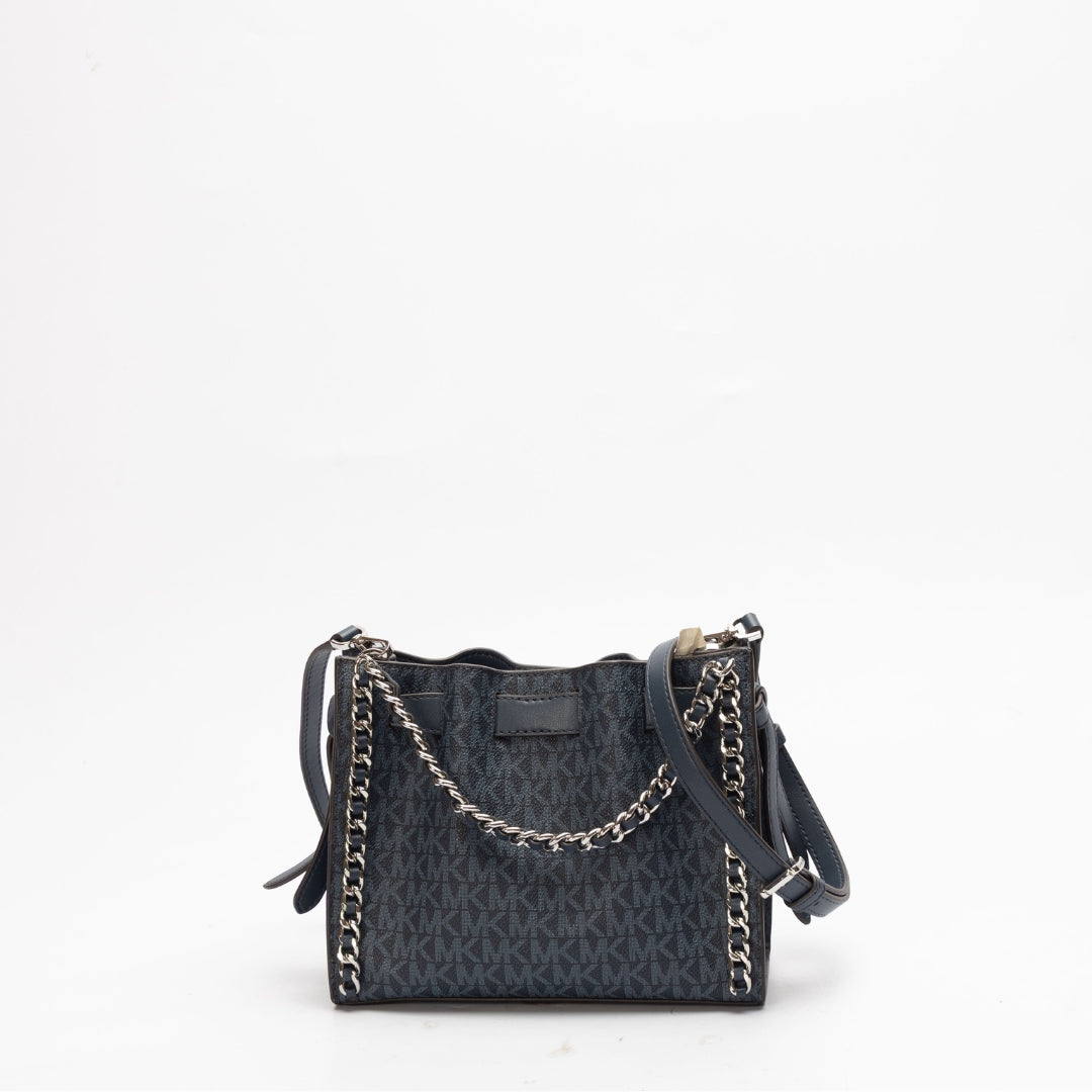 Michael Kors Mina Signature Logo Chain Crossbody Bag