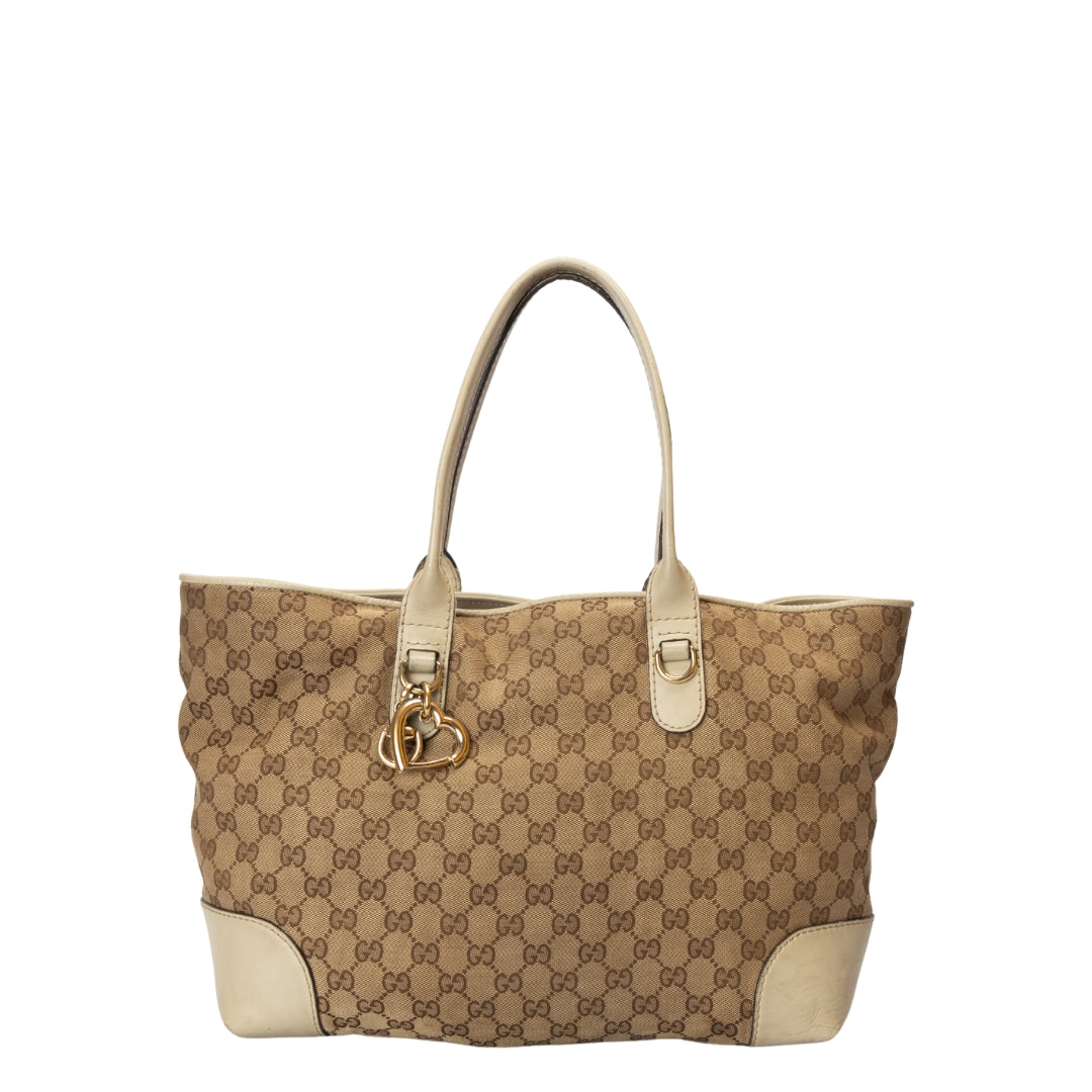 Gucci GG Canvas Heartbit Tote