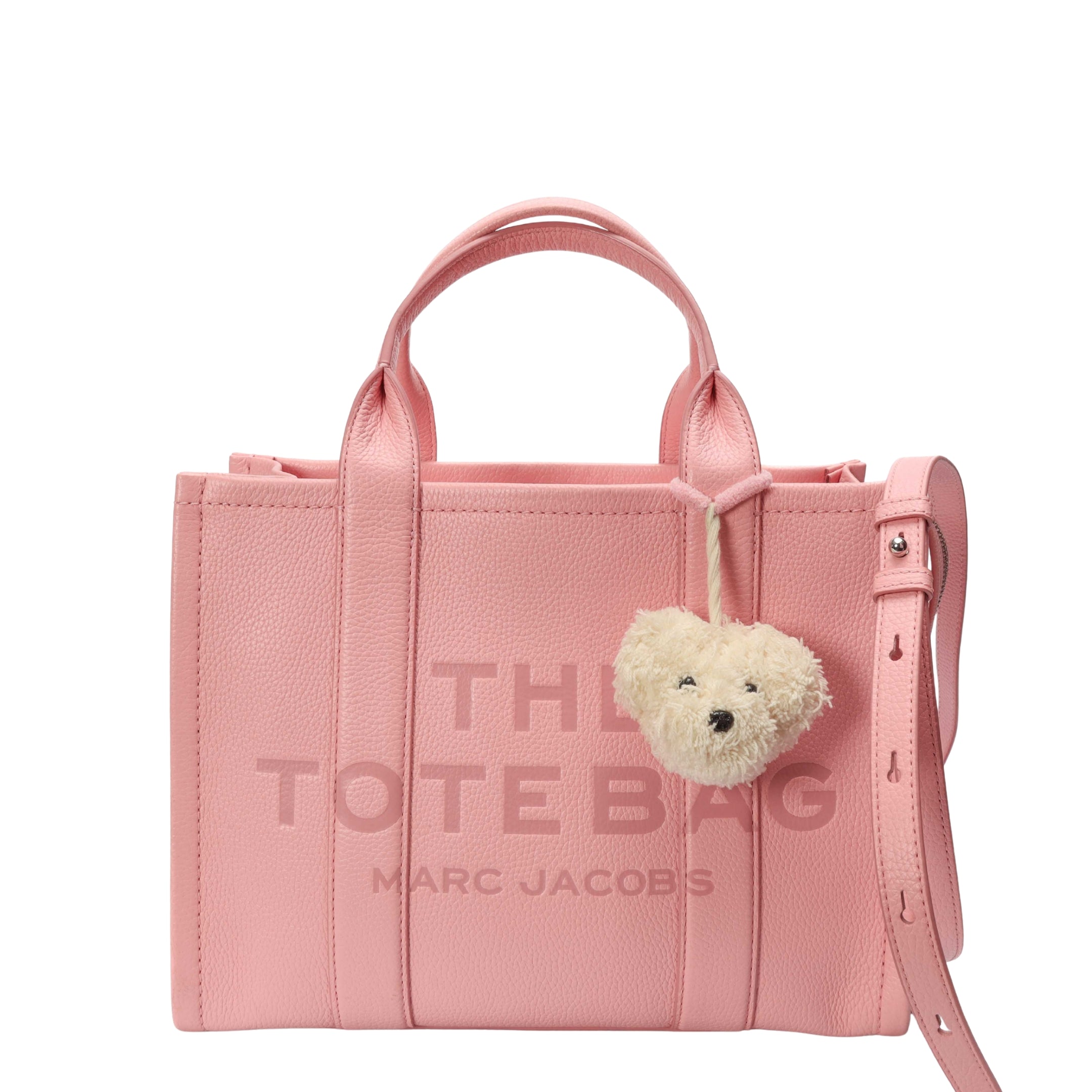 Marc Jacobs The Leather Medium Pink Tote
