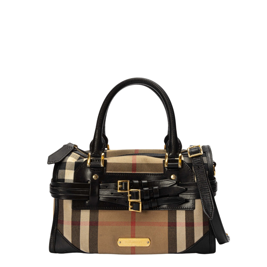 Burberry House Check Bridle Chester Bowler Bag