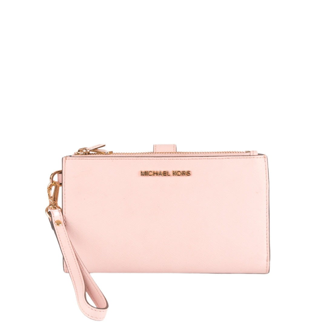 Michael kors jet set wallet pink best sale