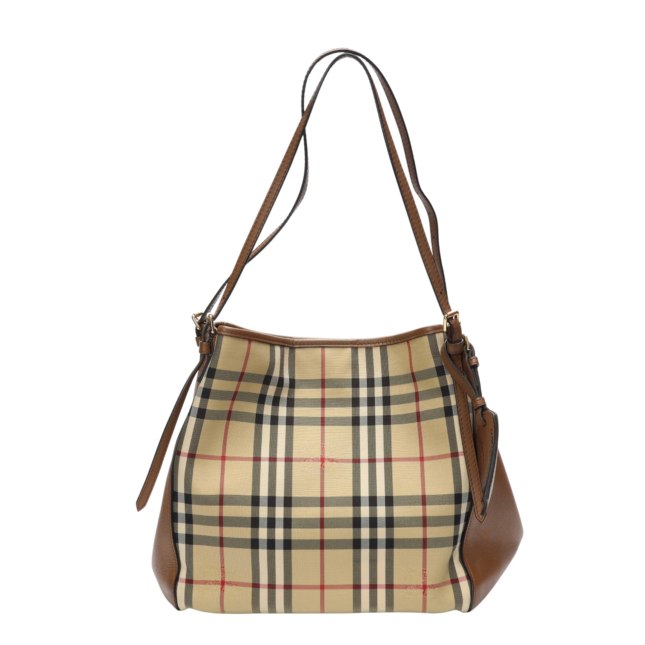 Burberry Tan Horseferry Check Canvas Canterbury Tote