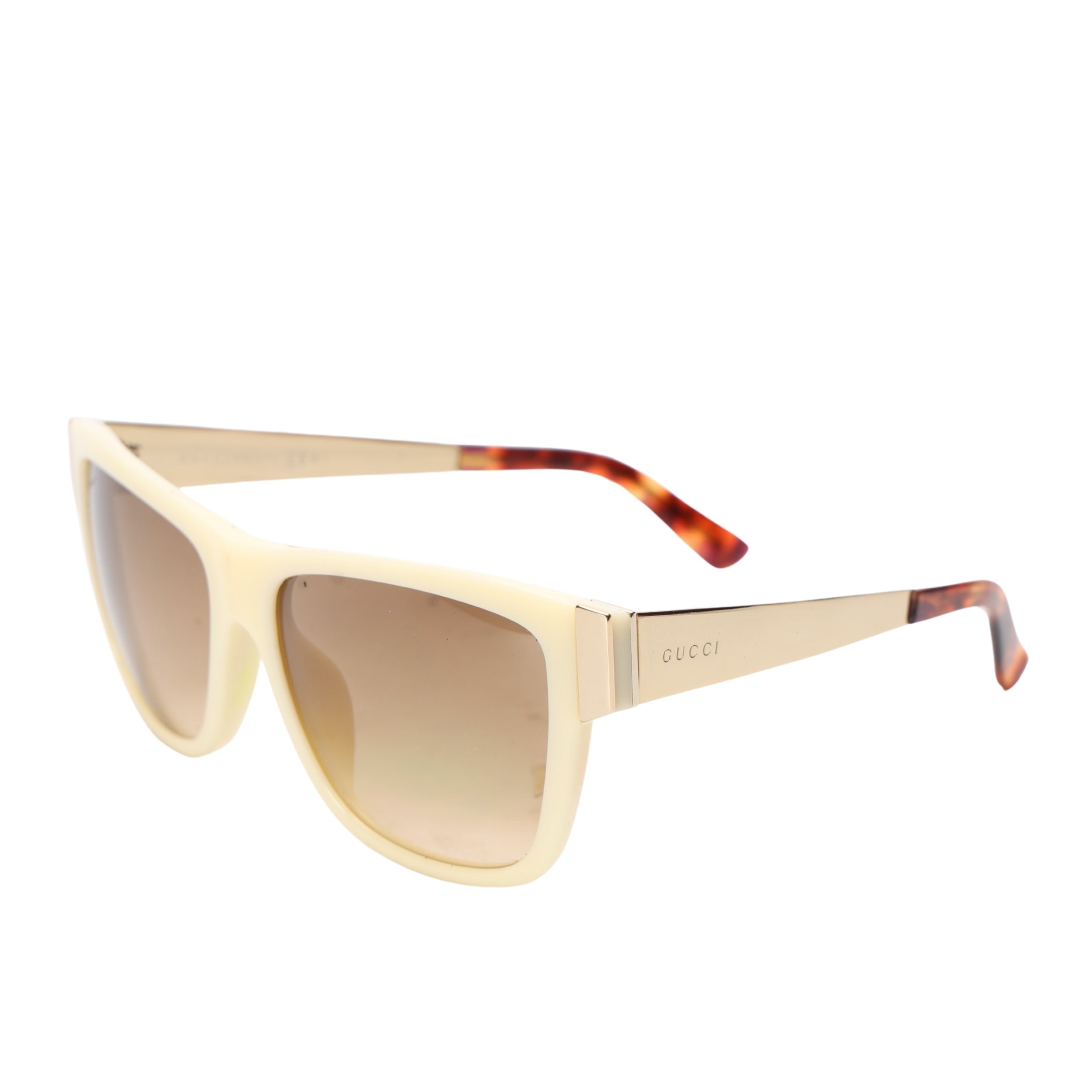 Gucci Off-White Acetate Sunglasses
