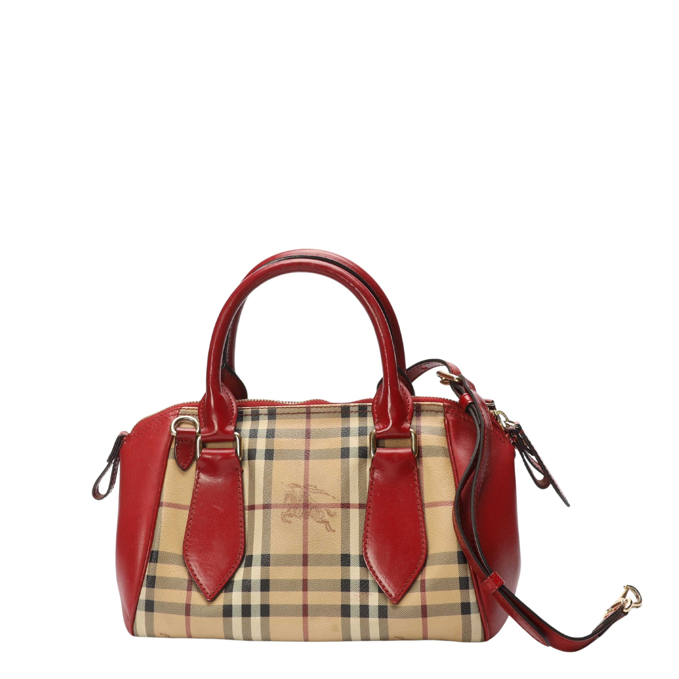 Burberry Haymarket Check Blaze Satchel Crossbody Bag