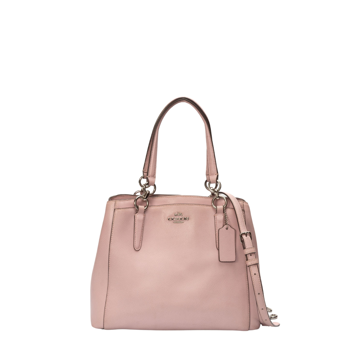 Coach Pink Leather Christie Carryall Satchel