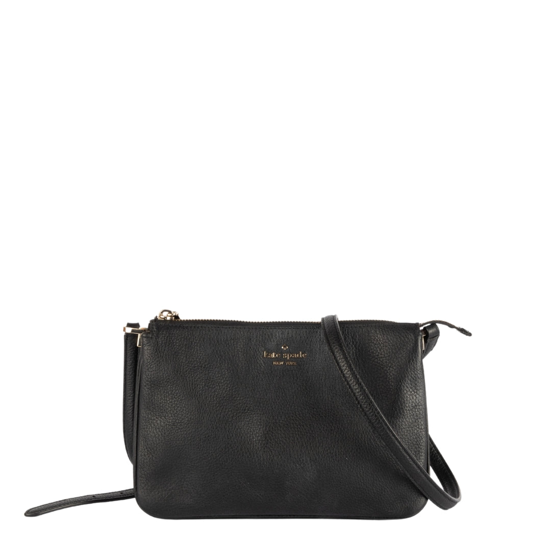 2024 Kate Spade black leather clutch