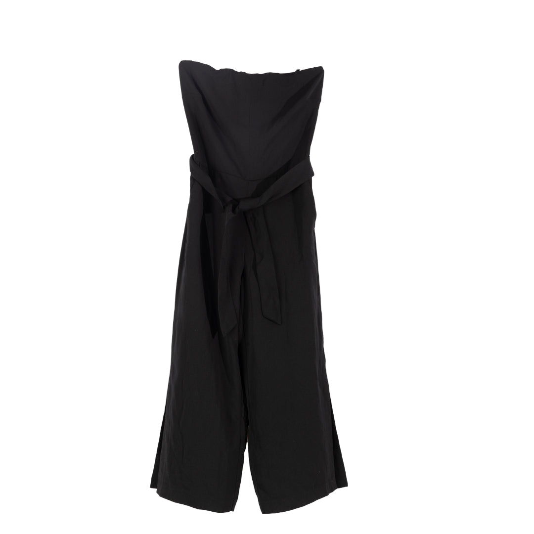 DKNY strapless wide-leg cropped jumpsuit