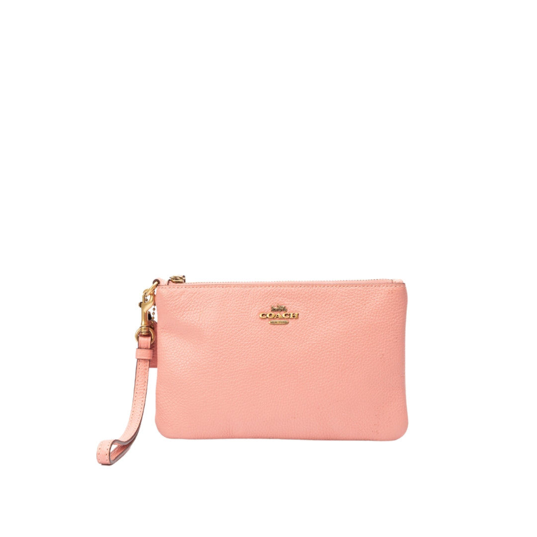 Coach Pink Medium Wristlet