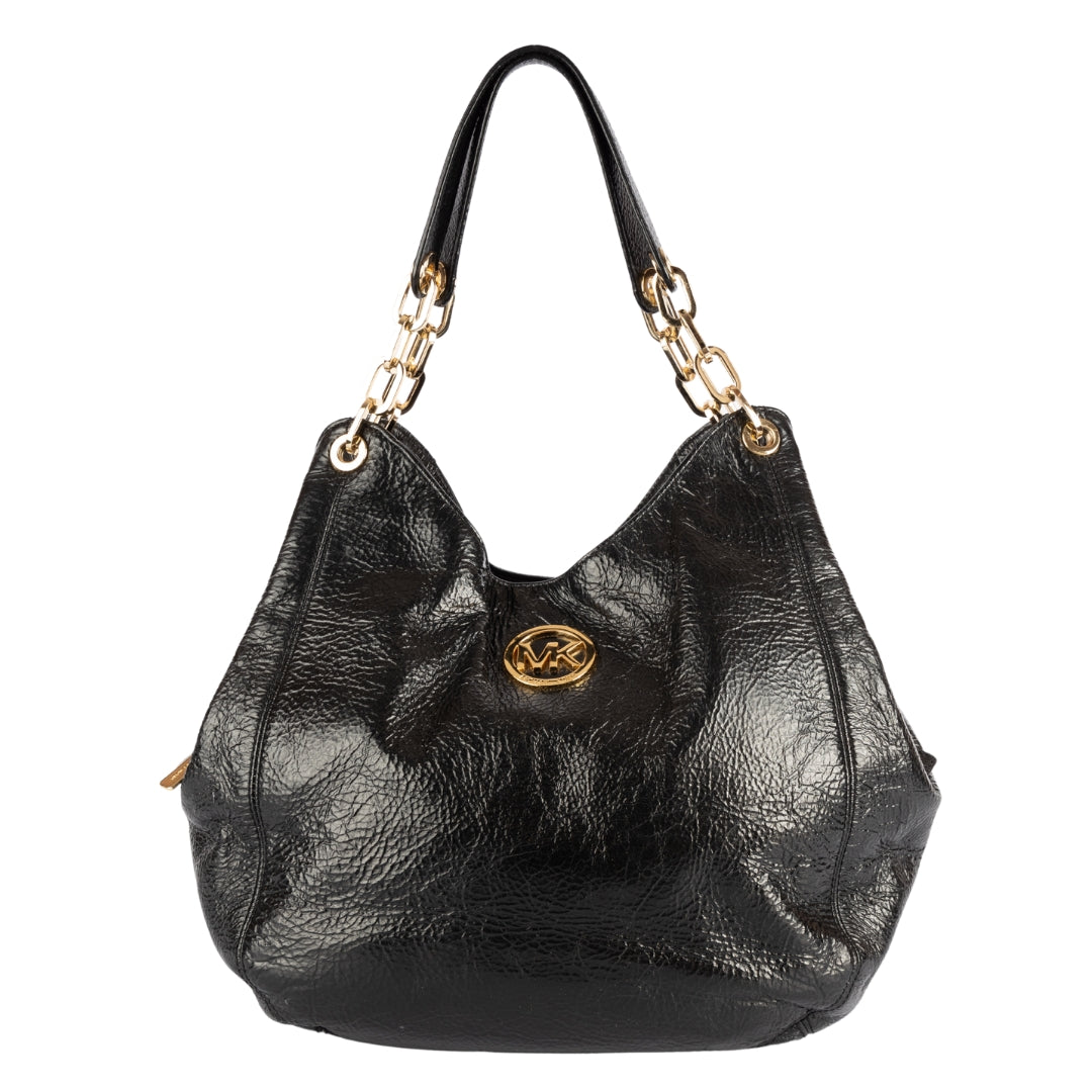 Michael Kors 2024 Black Leather Hobo Bag