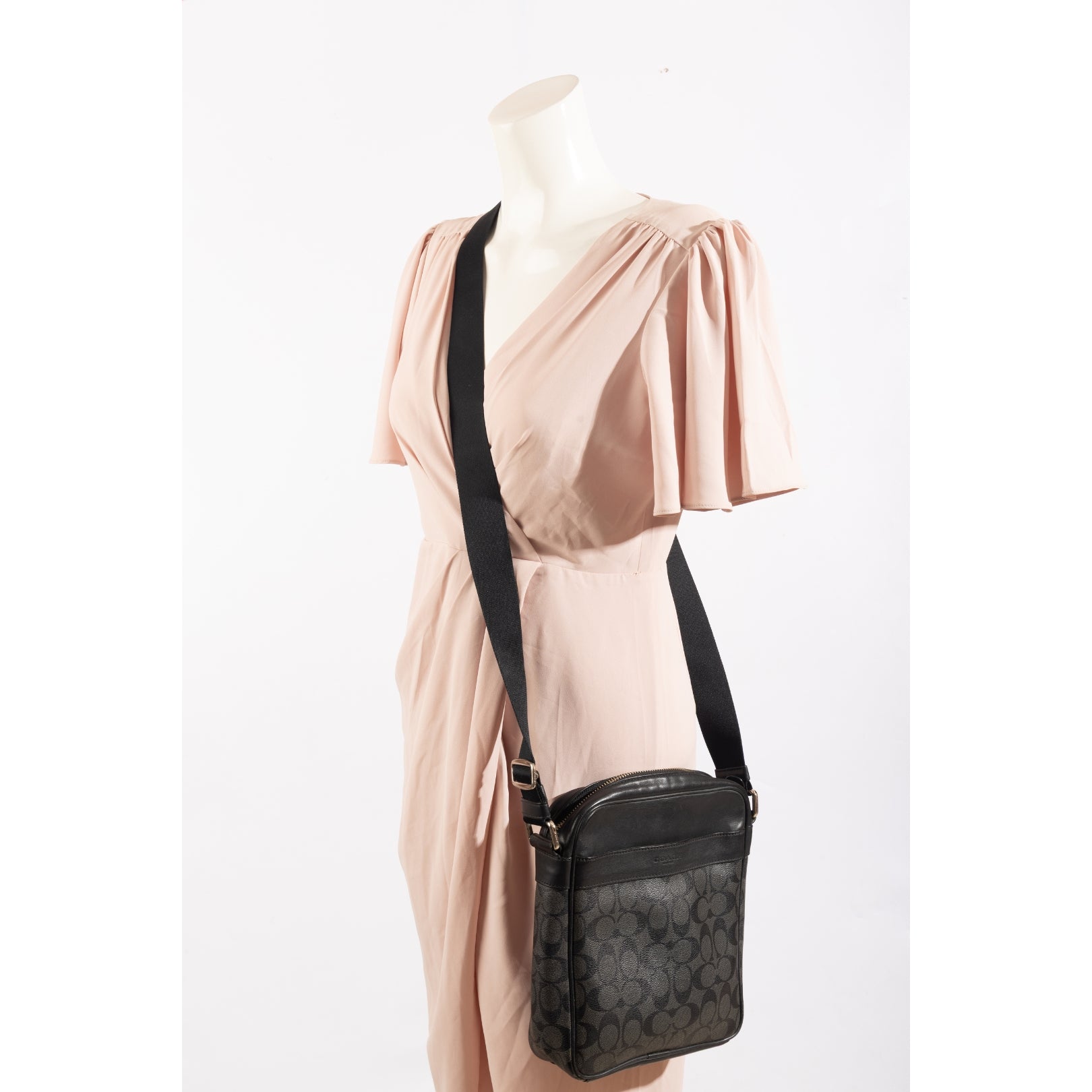 Coach Black Sullivan Logo Messenger Bag