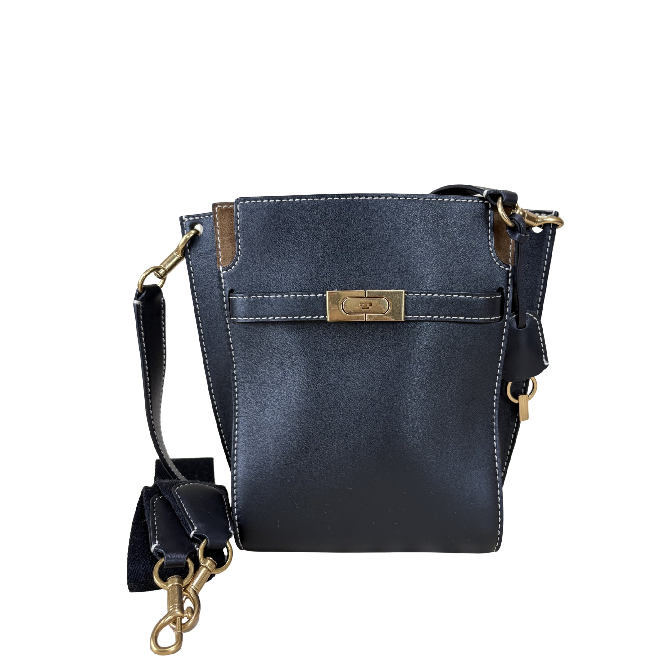 Tory Burch Lee Radziwill Navy Crossbody Bag