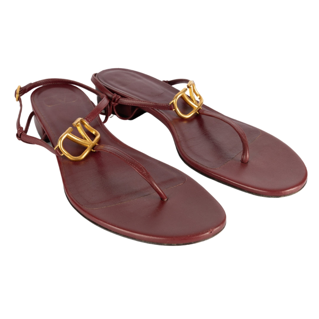 Valentino Garavani V Logo leather sandal
