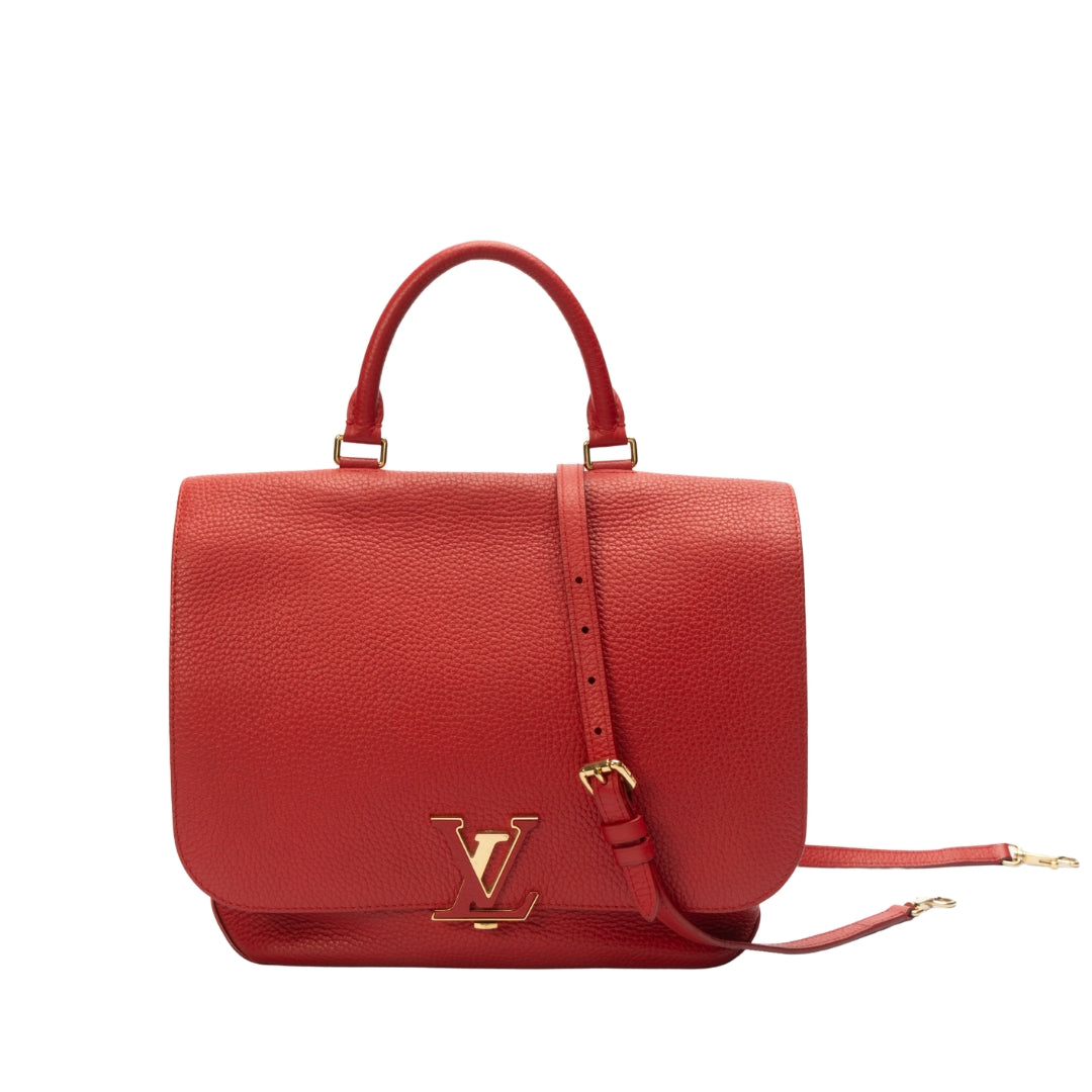 Louis Vuitton Red Taurillon Leather Volta Bag