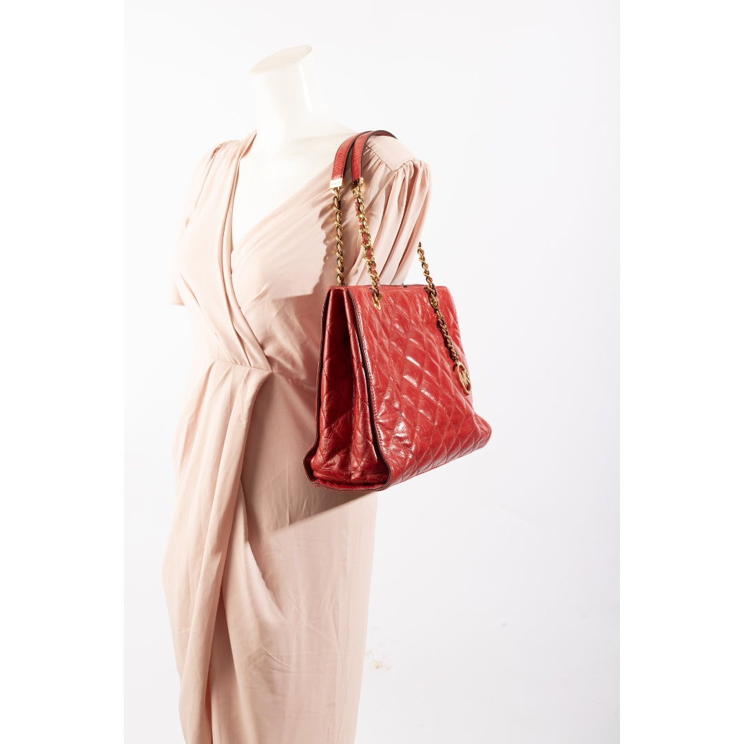 Michael Kors Susan Medium Quilted Leather Tote Bag