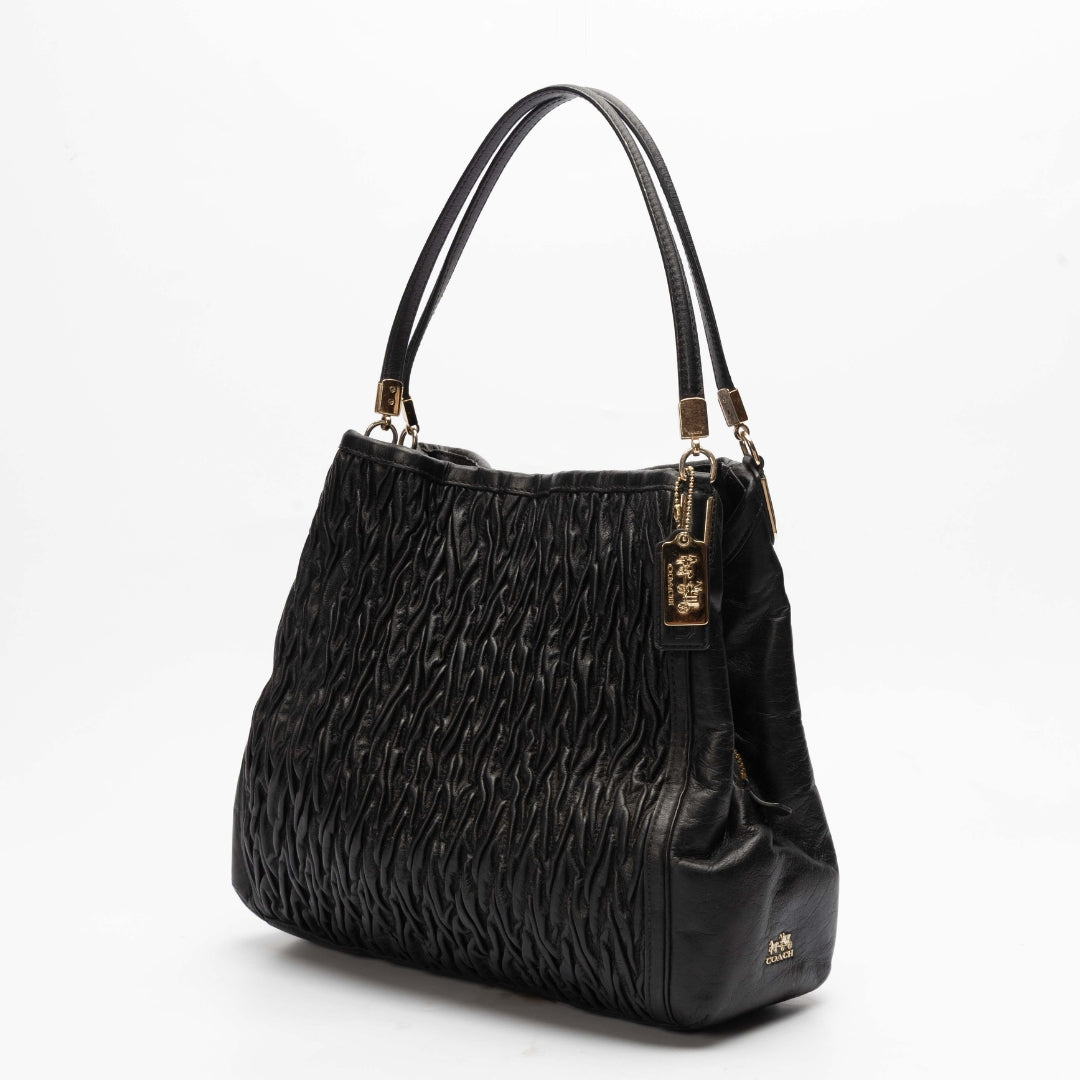 Coach Black Madison Phoebe Shoulder Bag