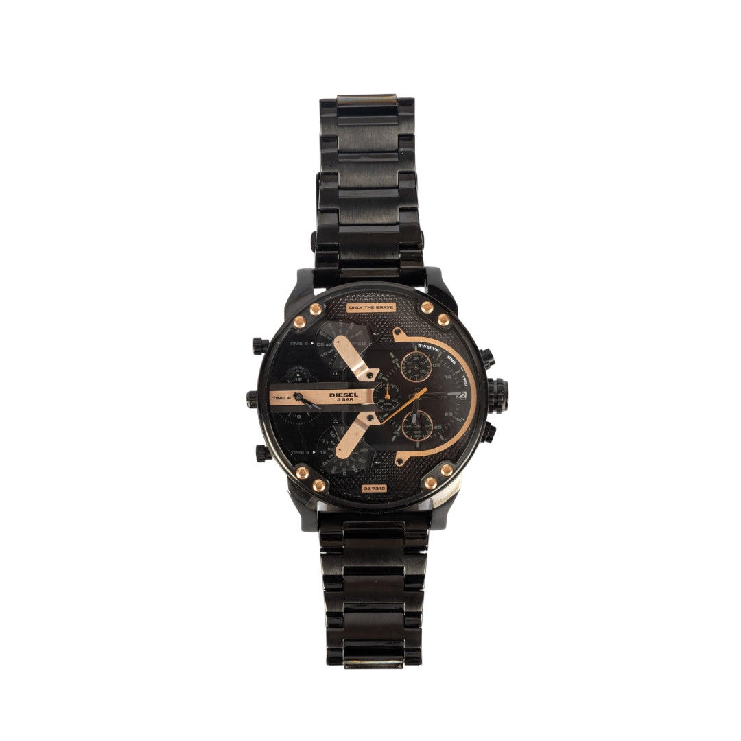 Diesel Mr. Daddy 2.0 Men Black Skeleton Dial Analogue Watch