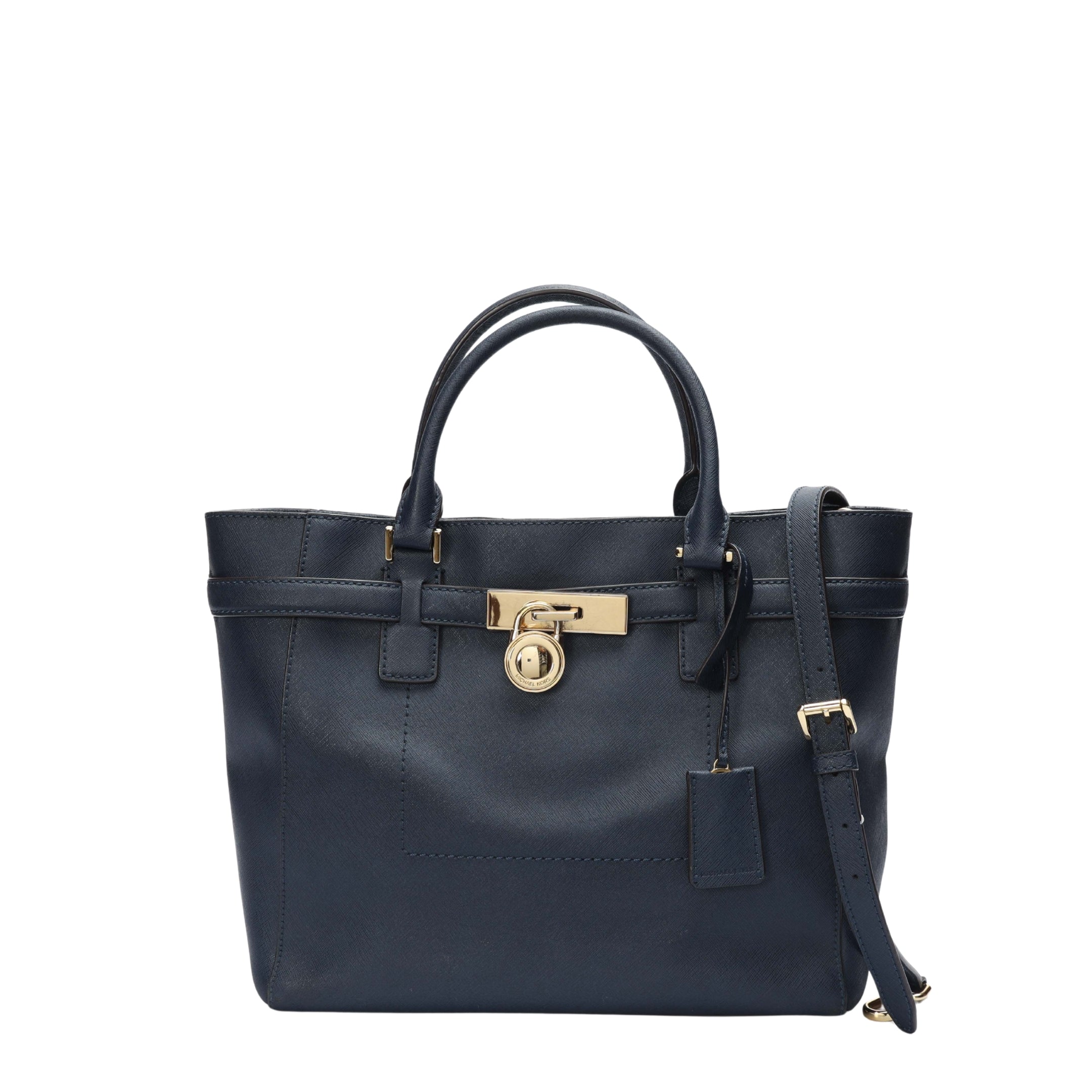 Michael Kors Navy Modern Hamilton Tote
