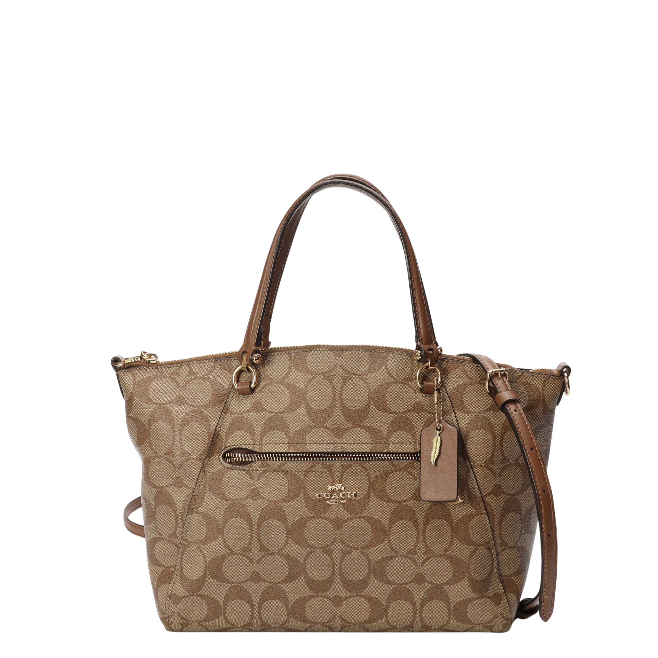 Coach Prairie Colorblock Signature Canvas Satchel