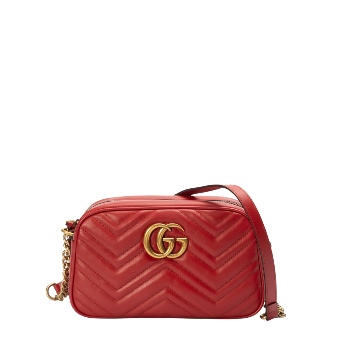 GG Marmont Red Medium Shoulder Bag