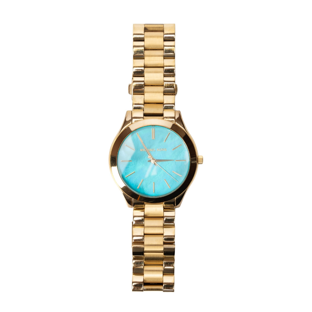 Michael Kors Metallic Blue Dial Watch