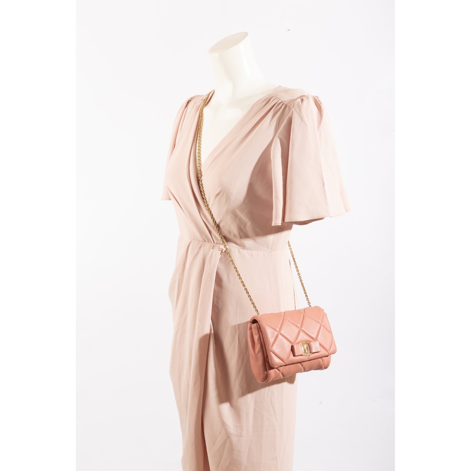 Salvatore Ferragamo Vara Pink Crossbody Bag